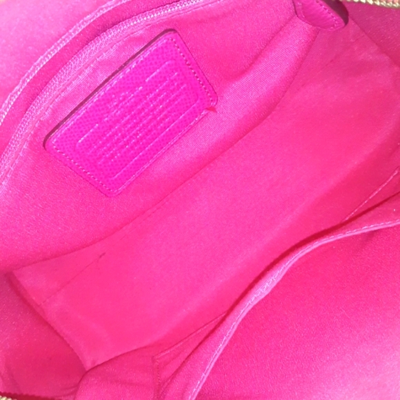 ☆Gorgeous ☆Brand New COACH Ruby Pink Leather Mini Bennett Satchel X-Body - Picture 3 of 16